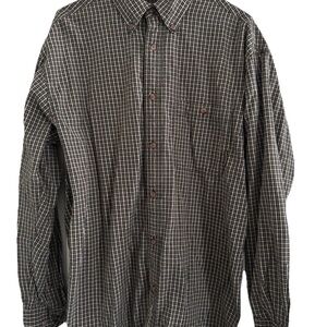 Timberland Men's Black and White Plaid Shirt